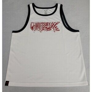 Vintage Tony Hawk Mens Tank Skater Grunge Y2K  XL White Black Trim Red‎ Logo